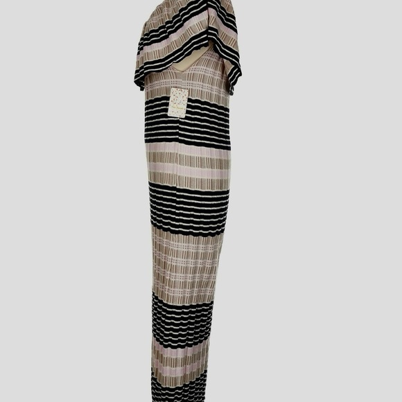 Free People Striped Off-Shoulder Dress Size Large - Picture 4 of 5